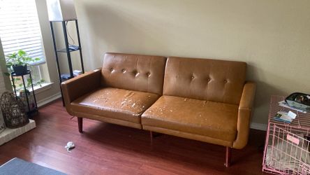 Brown Leather Couch