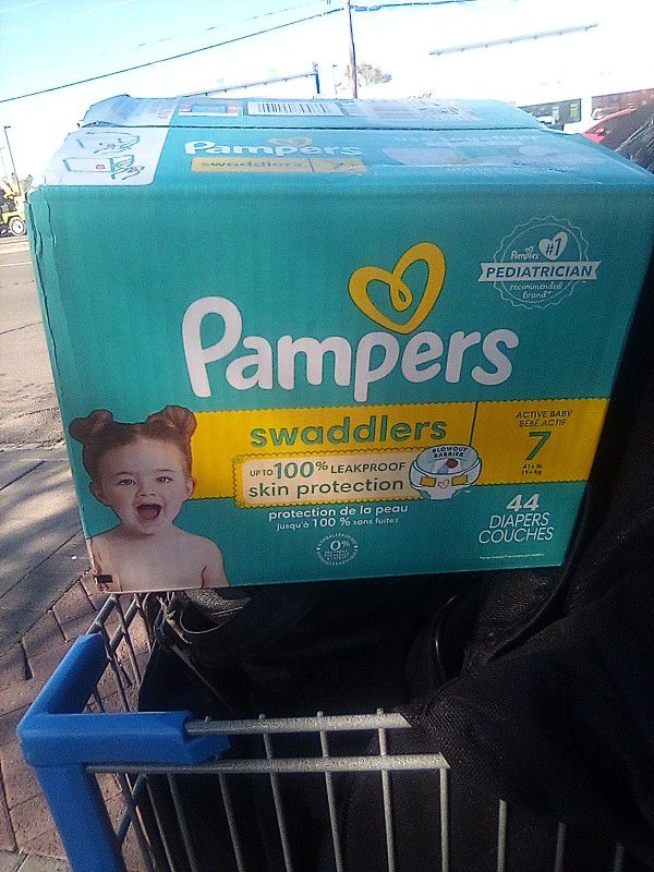 Box Of Pamper Swaddlers
