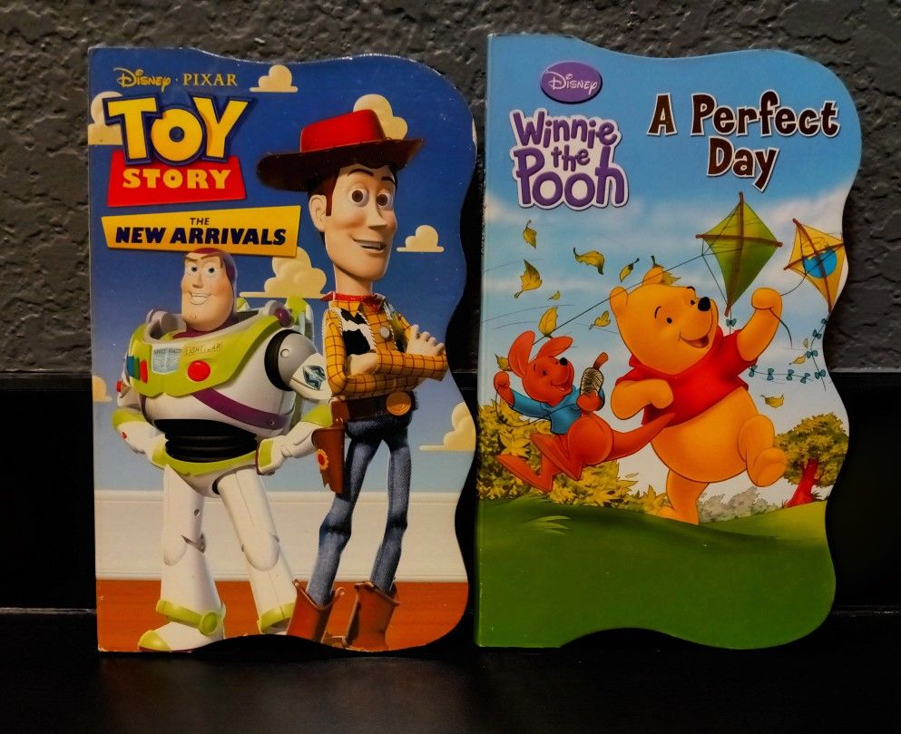 6" x 9 1/2" Disney Toy Story & Winnie the Pooh board books