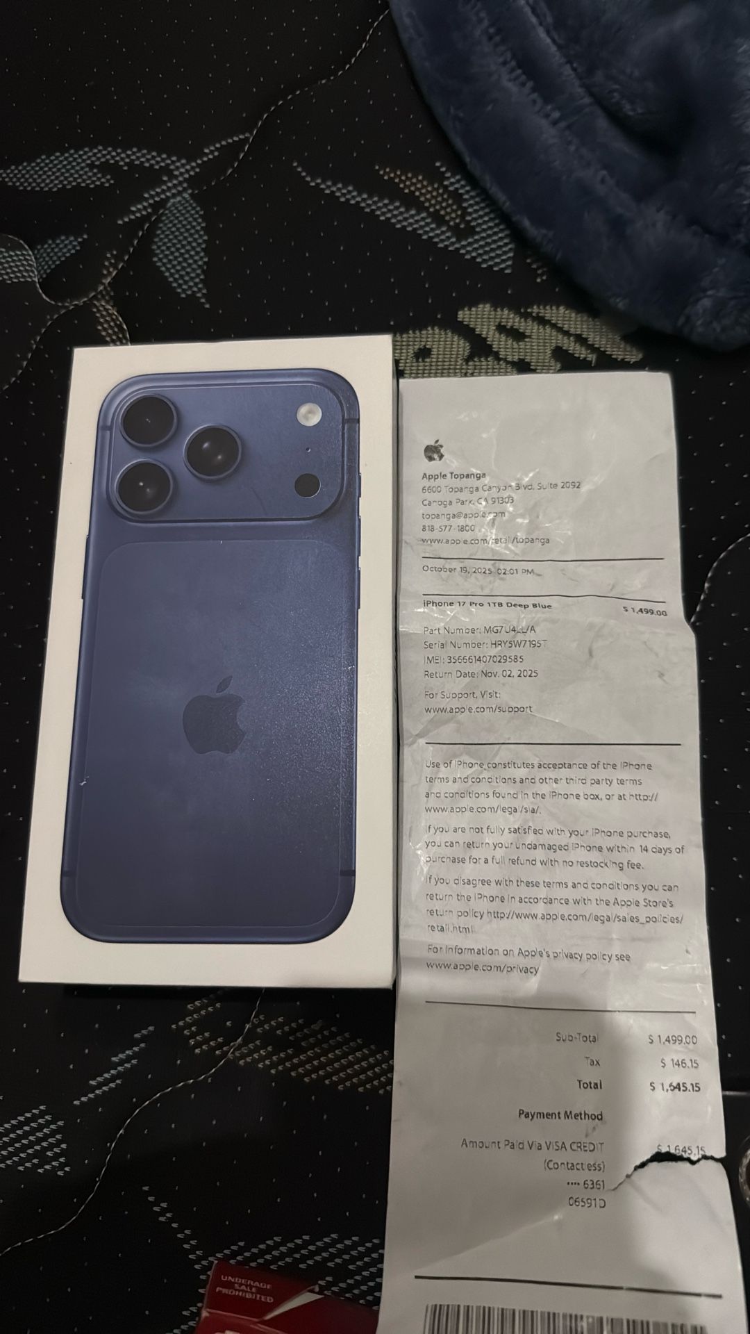 iPhone 17 Pro ITB Unlocked Fully Paid For 