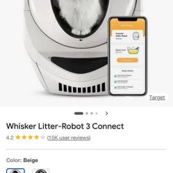 Robot 3 Connect WiFi Automatic Self-Cleaning Litter Box - Working.