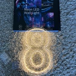 Numbers Neon Sign Birthday Acrylic Lights 