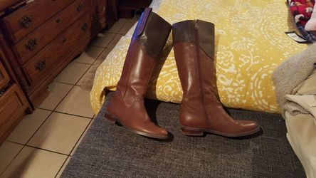 Leather boots