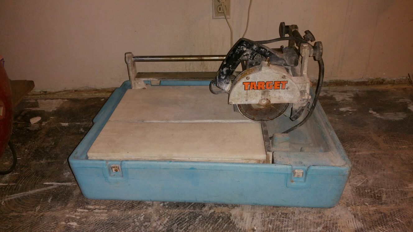 Target vintage Vc6 federal mogul wet tile saw masonry, granite, marble etc..