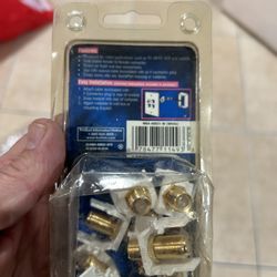 Connectors RJ 45 F Type RCA Wall plates 