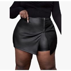 Faux Leather Shorts 