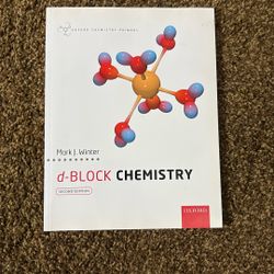 d-BLOCK CHEMISTRY 2nd Edition 978-0-19-870096-8