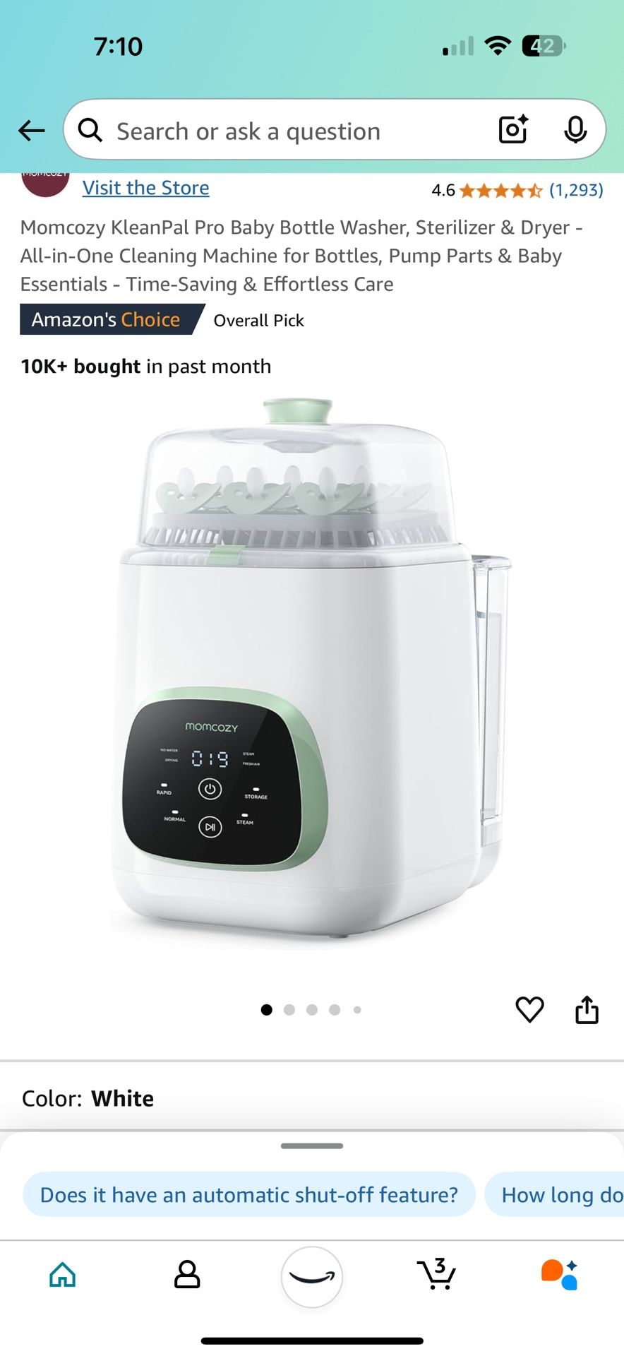 Momcozy BS03 Bottle Washer L- Damaged Box