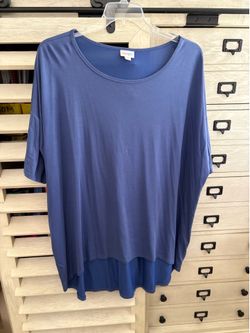 LuLaRoe 3XL Solid Navy Blue Irma New Without Tags