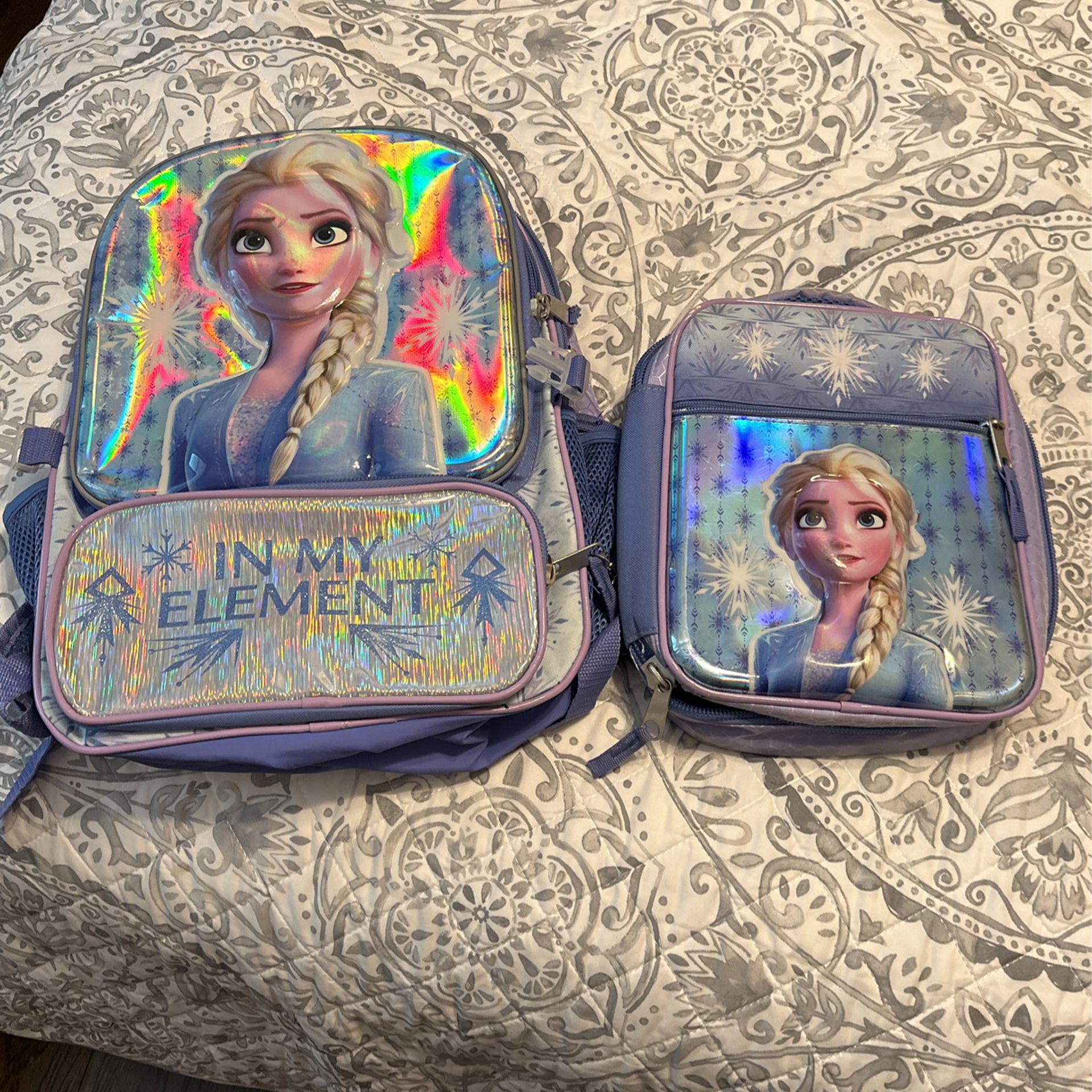 Elsa Backpack And Lunch Box 