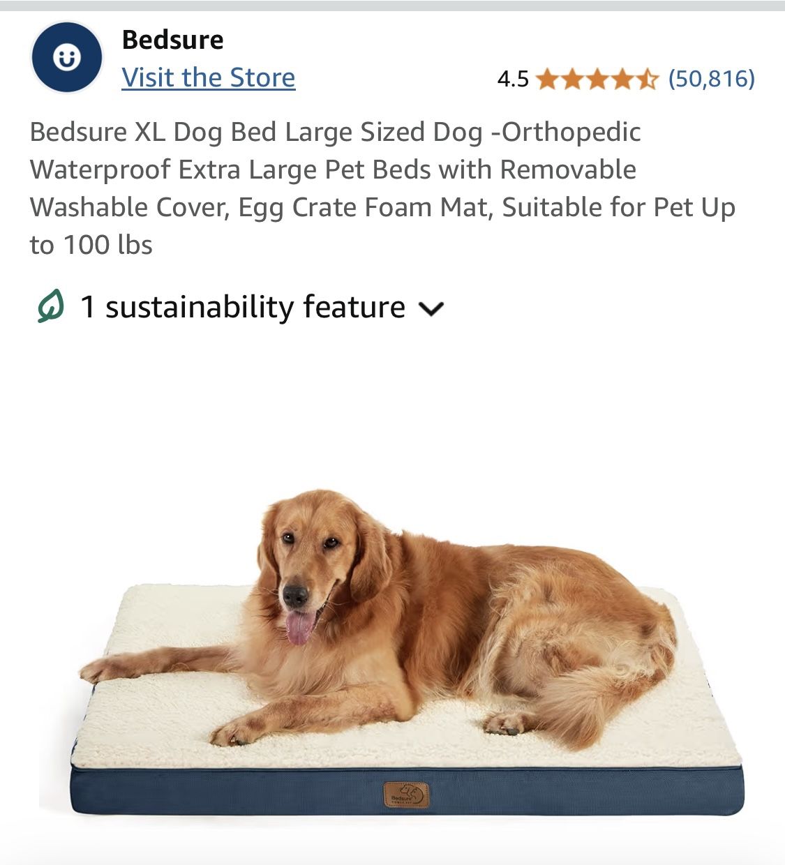 Bedsure XL Dog Bed Like New! 