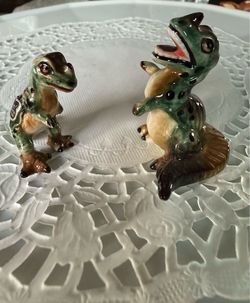 Two Vintage Kelvin Bone China Dinosaur  Japan