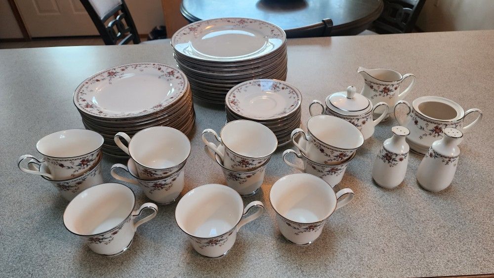 Vintage Noritake Ivory Bone China in the Adagio pattern.