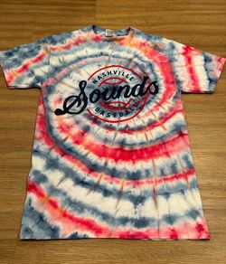 Nashville Sounds Handmade Spiral Tie Dye