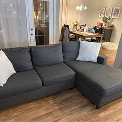 West Elm Henry Sectional w Chaise