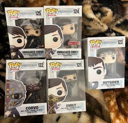 Dishonored 2 Funko Pop bundle #121-125
