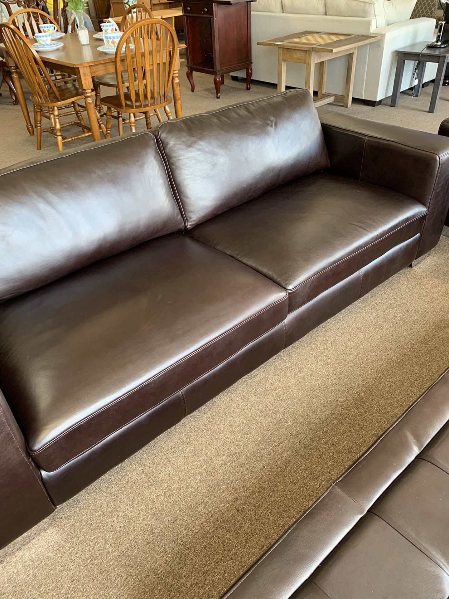 Lazzaro Leather 1729 Lucio Sofa,Chair and Ottoman