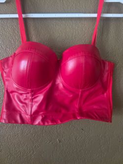 Red crop top