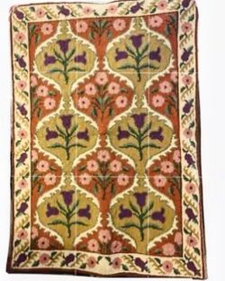 Authentic Handmade Grecian International Rug Vibrant Orange & Multicolor FREE SHIPPING!