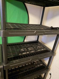 Plastic shelves