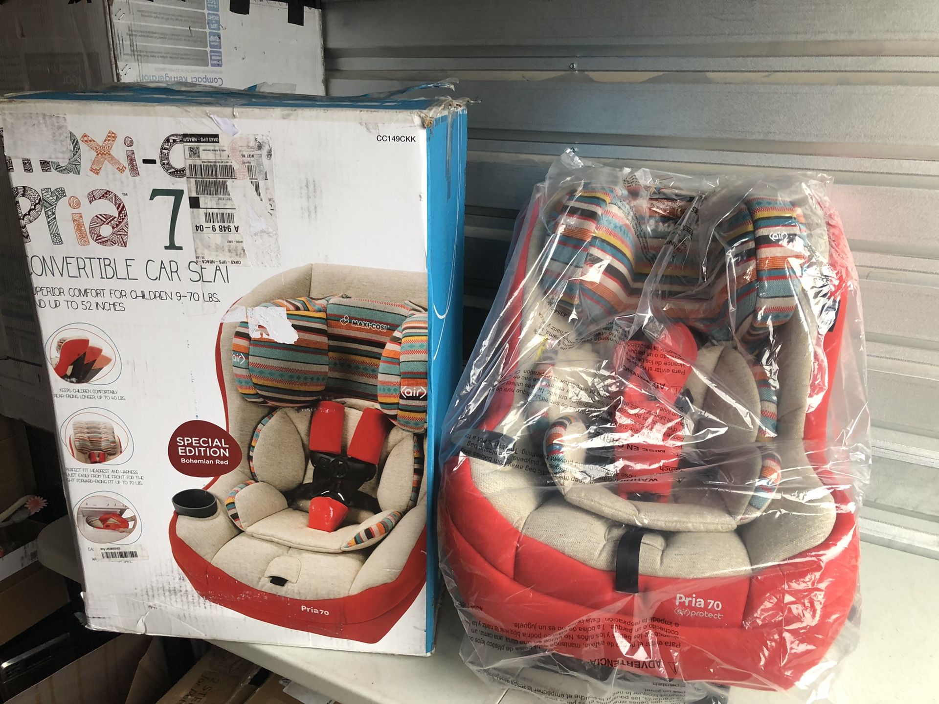 Maxi-Cosi Pria 85 Convertible Car Seat, Bohemian Red BRAND NEW OPEN BOX!