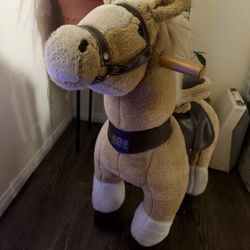 Horse Toy With Wheels 