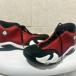 Jordan 14s gym red toro