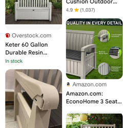 Storage bin with cushion