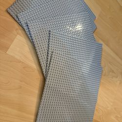 Baseplates for Legos 10”x10” (Pack of 6) Grey 