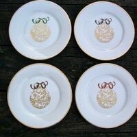 Pier 1 Set Of 4 Holiday Plates