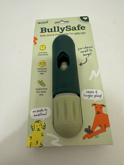 WOOF BullySafe Dog Chew Holder - Brand New