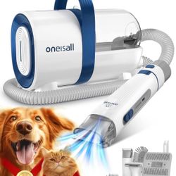 Dog Hair Vacuum & Dog Grooming Kit,