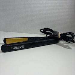 Red by Kiss 1" Ceramic Tourmaline Flat Iron with Temperature Control works 