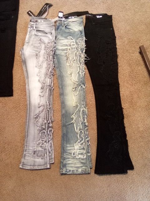 Stacked Flared Jeans