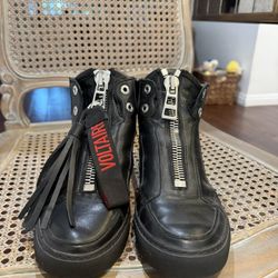 Zadig And Voltare Leather Sneakers