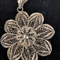 Silver Pendant 100% Silver Handcrafted Talcari