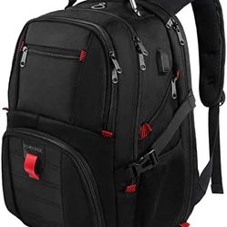 18.4 Laptop Backpack, Extra Large Travel Backpacks with USB Charging Port, Durable Work School Bookb