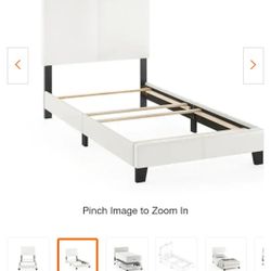 Twin Size bed frame [White]