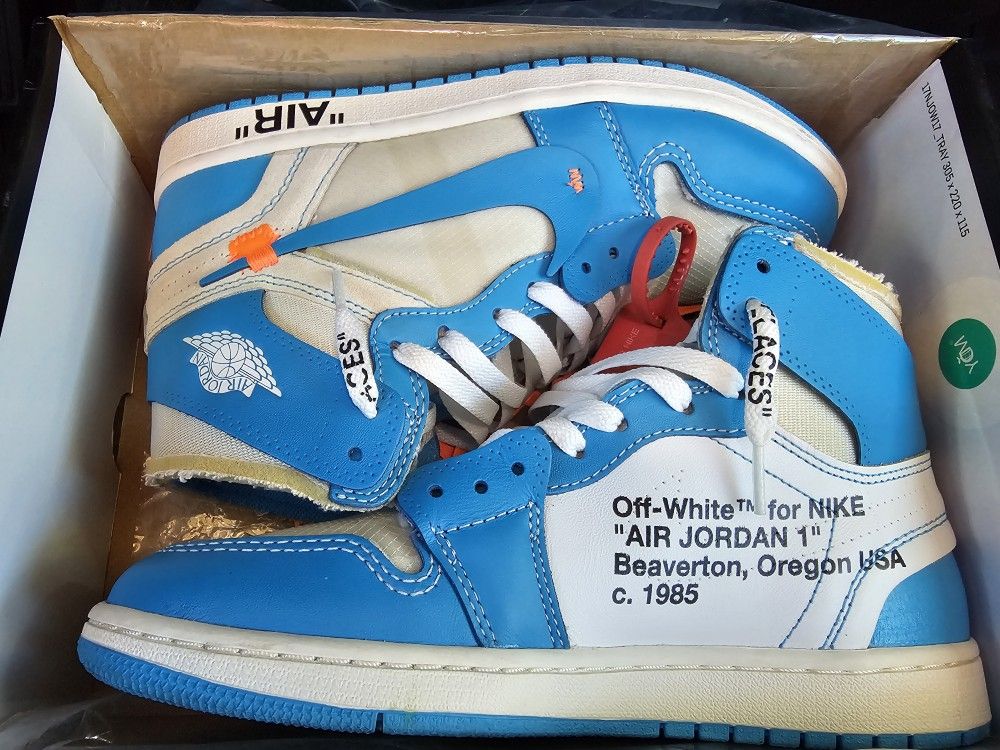 jordan 1 off white unc