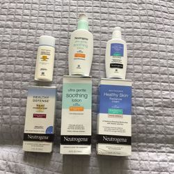 Neutrogena Cream Moisturizer Soothing Lotion Sunscreen