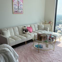 White Girly Couch 