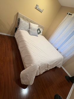 Bed with mattress