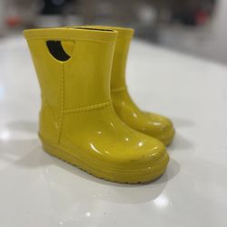 Yellow Ugg Rain Boots Child 8