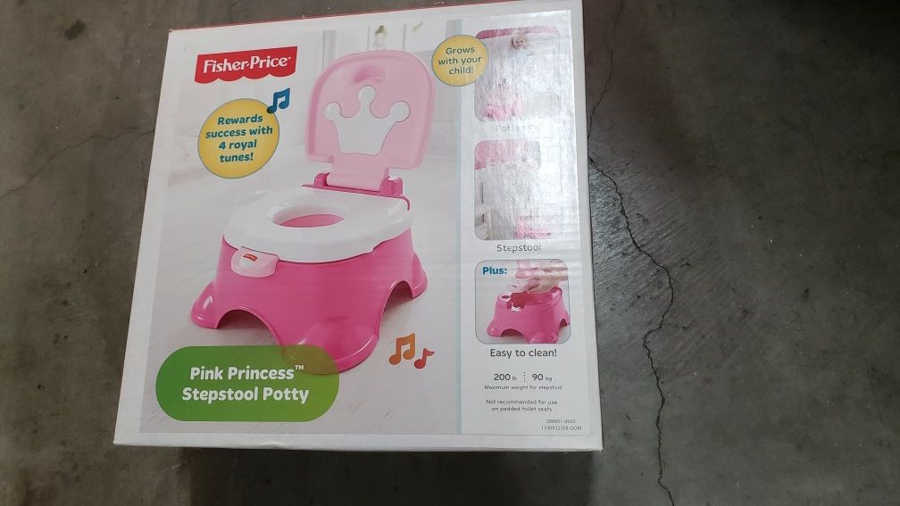 Fisher Price Pink Princess Stepstool Potty