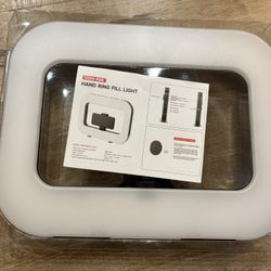 Phone Ring Light for Video Recording, Smartphone Video Rig with Light, 8000mAh RGB Portable LED Selfie Kit for Camera, TikTok, YouTube, Makeup, Vloggi