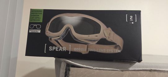 Wiley X Spear Goggle Two-Lens System, which is an APEL-approved, ballistic-rated tactical eyewear kit