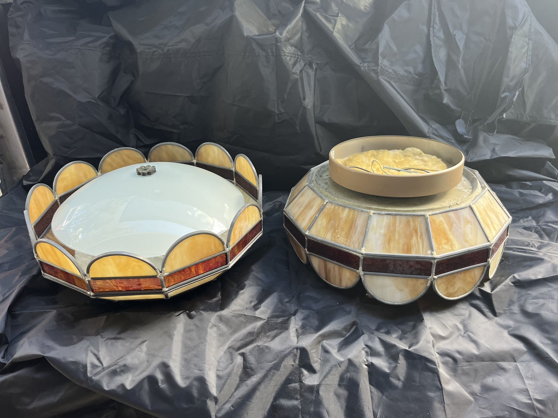 Nice Vintage Stained Glass Ceiling Lights 