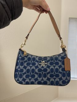 Blue Denim Coach Bag