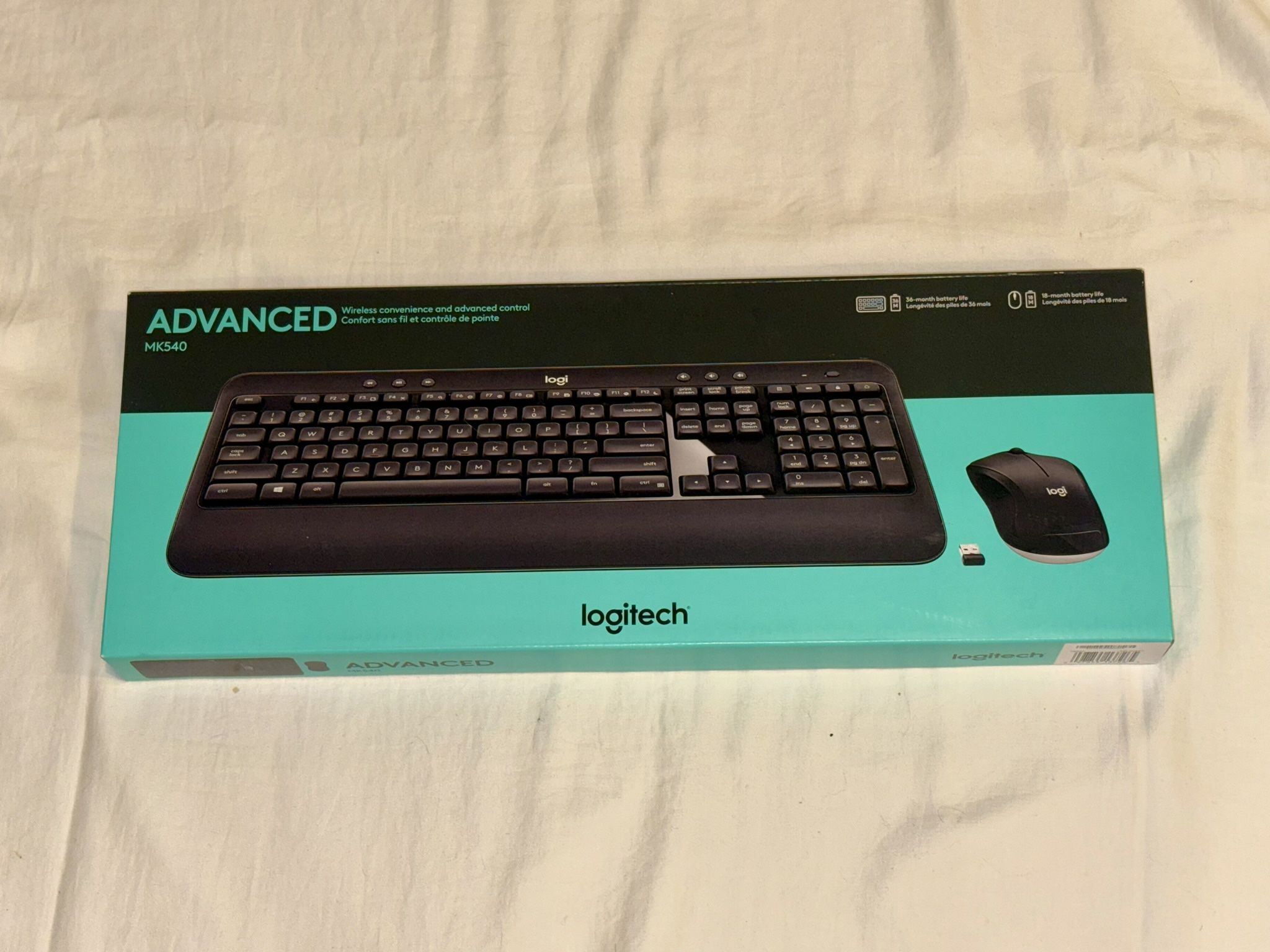 New $60 Logitech Advanced MK540 Wireless Keyboard Mouse Combo