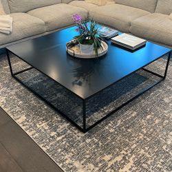 Custom Fabricated Modern Steel Coffee Table 